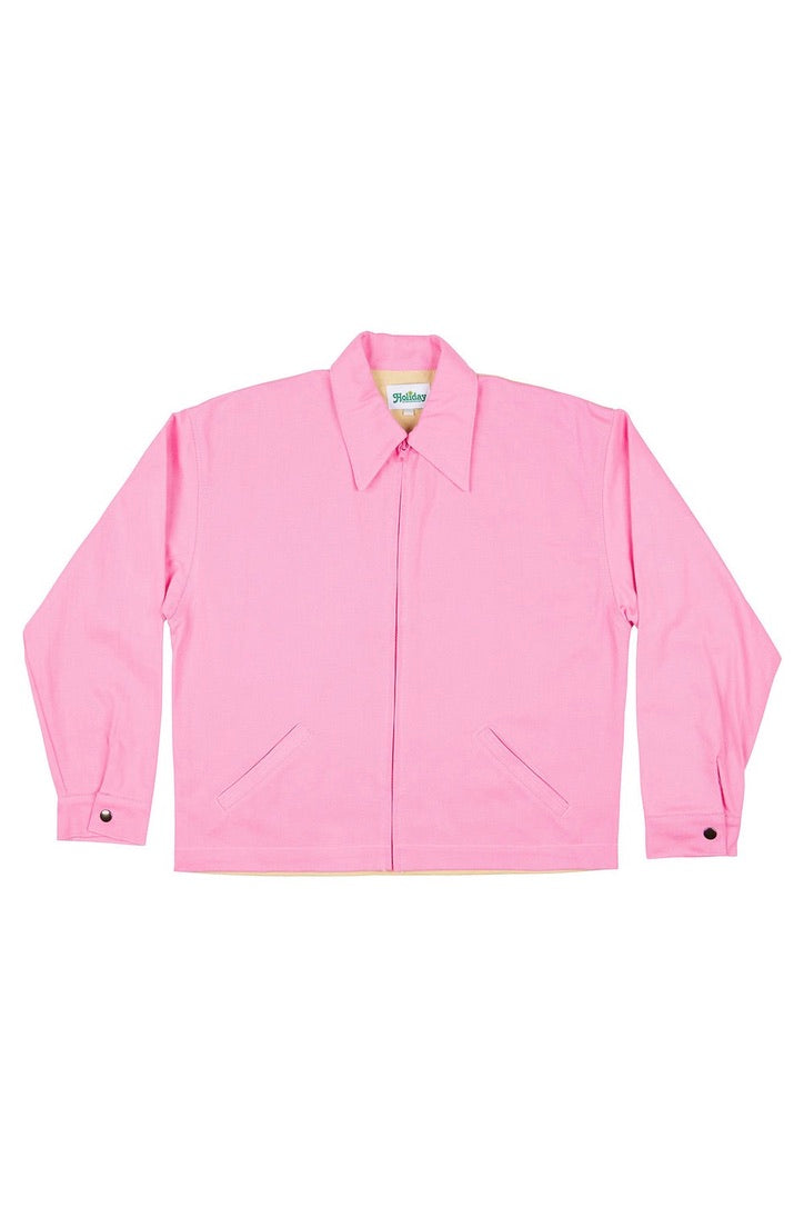 Emma Mulholland on Holiday - Bahamas Jacket, Contrast Pink and Cream - Worn For Good