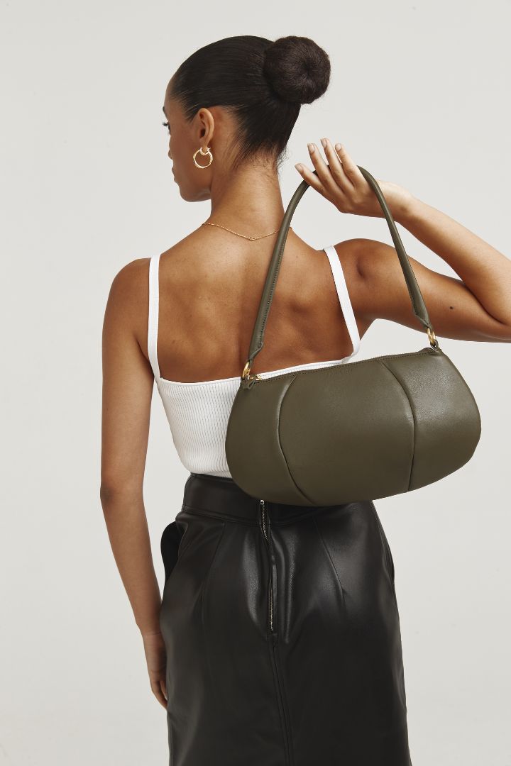 Brie Leon - Remy Large Baguette Bag in Khaki