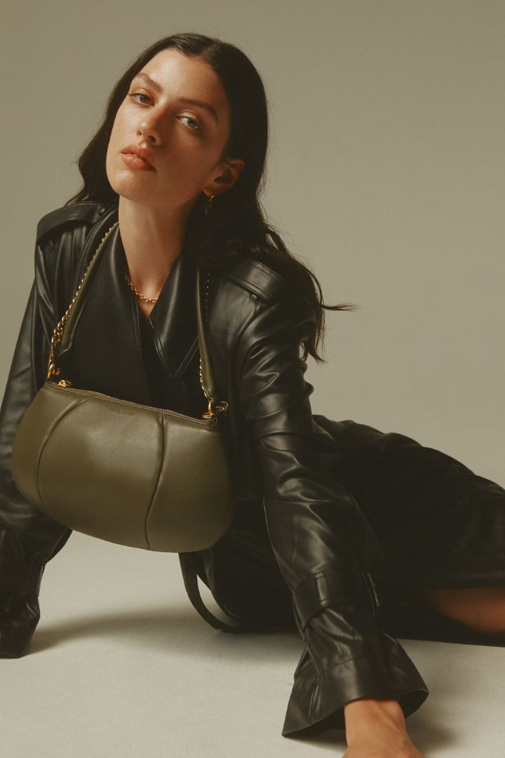 Brie Leon - Remy Large Baguette Bag in Khaki