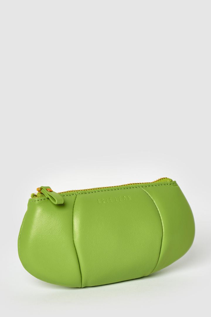 Brie Leon - Remy Pouch in Lime Green