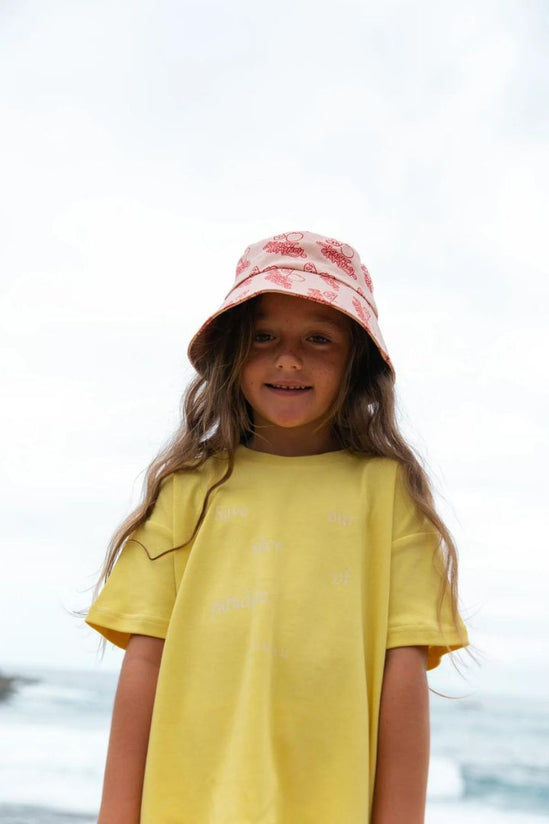 By Billie - Fruity Bucket Hat in Hibiscus