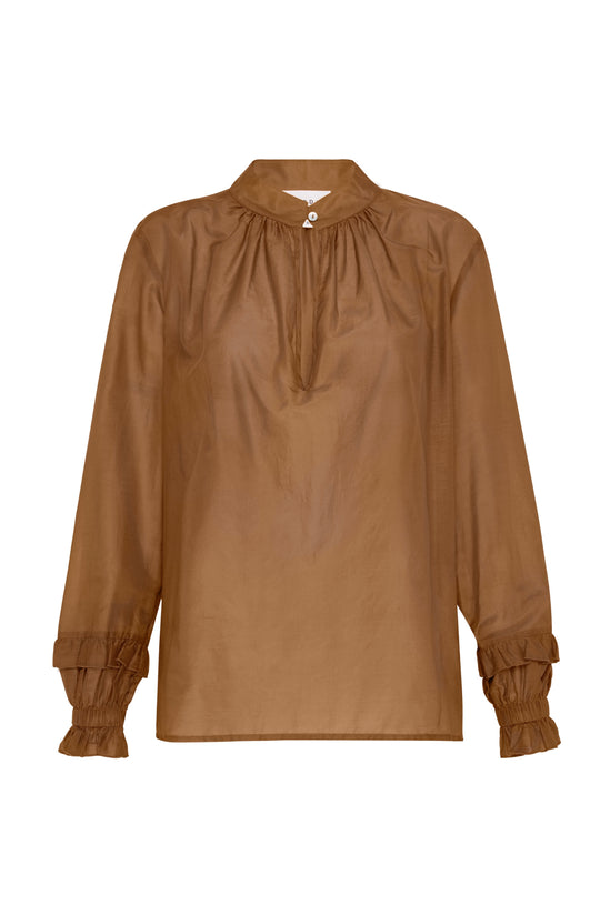 Bird and Knoll - Chiara Shirt, Cafe - Worn For Good