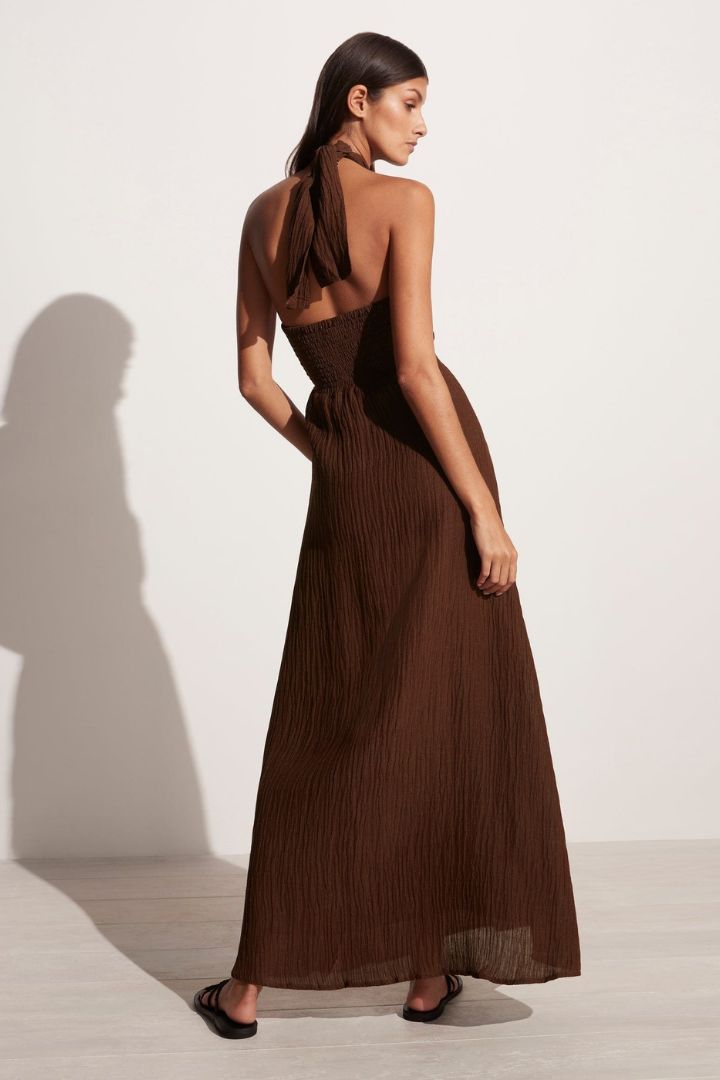 Faithfull The Brand - Halona Maxi Dress in Chocolate