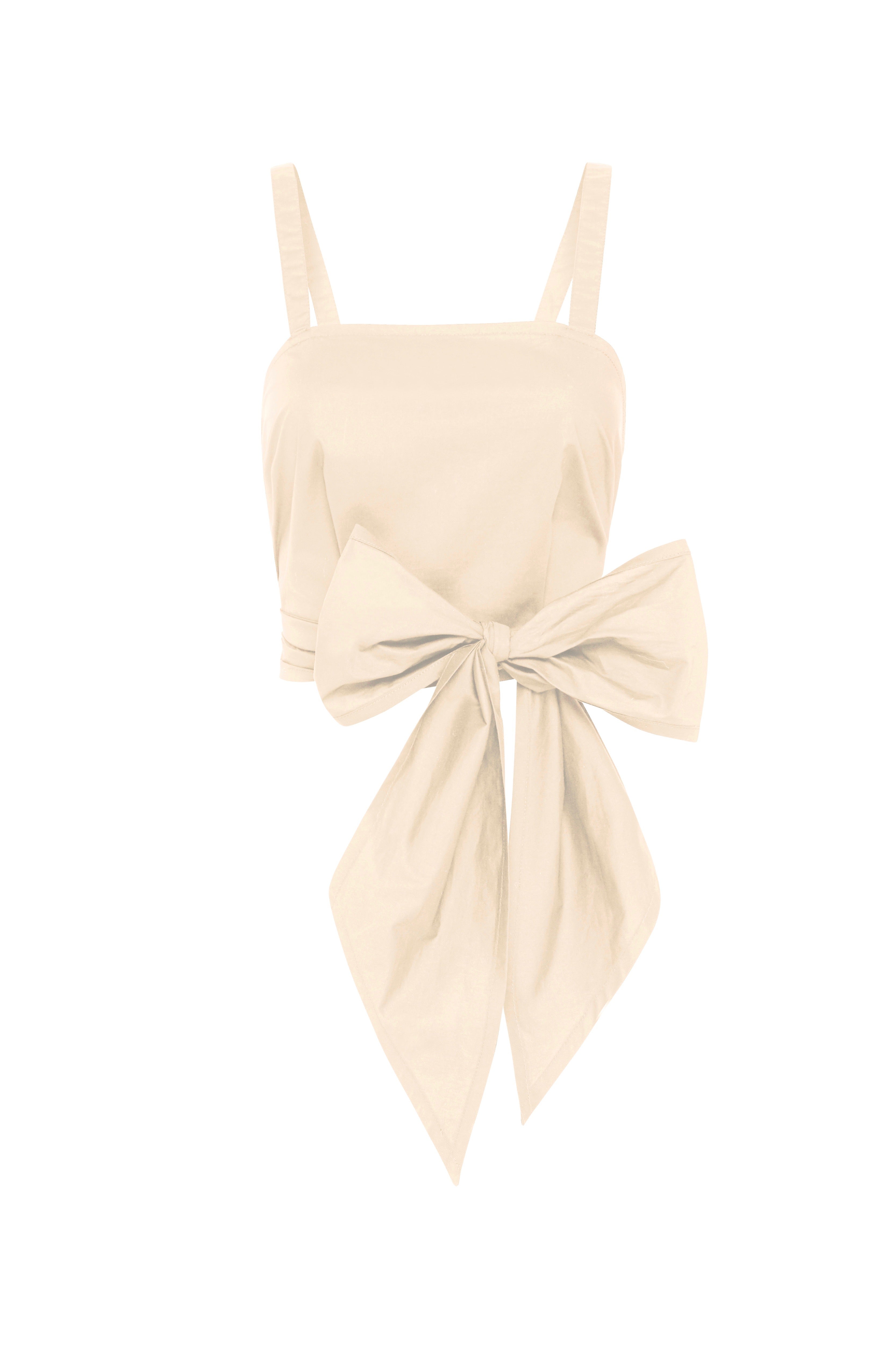 Bird and Knoll - Lorella Top, Coconut - Worn For Good