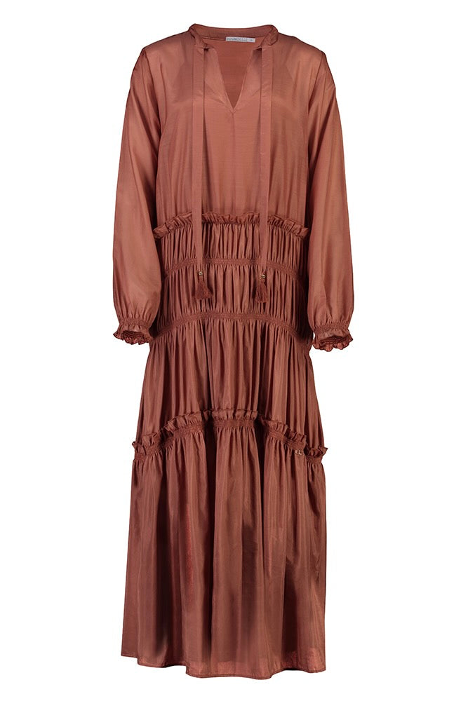 Nat from Bird & Knoll - Margeaux Dress, Cinnamon - Worn For Good