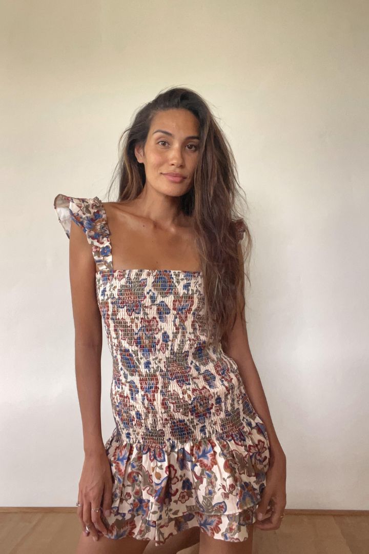 SIR. - Bettina Shirred Mini Dress