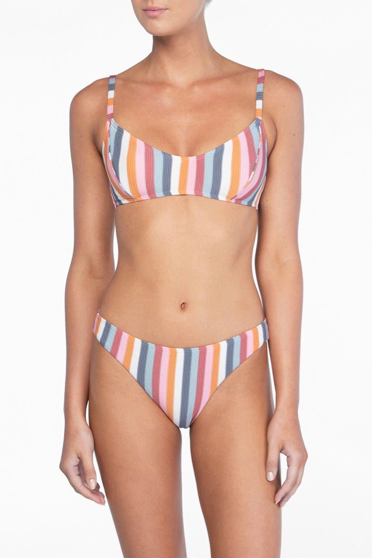 Peony - Staple Bikini Pant in Rainbow