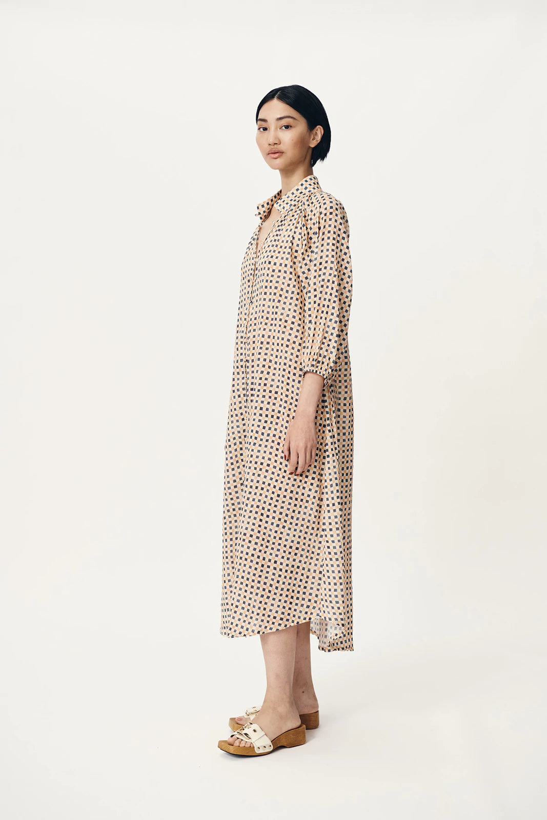 Rowie the Label - Amy Organic Midi Dress, Jasper - Worn For Good