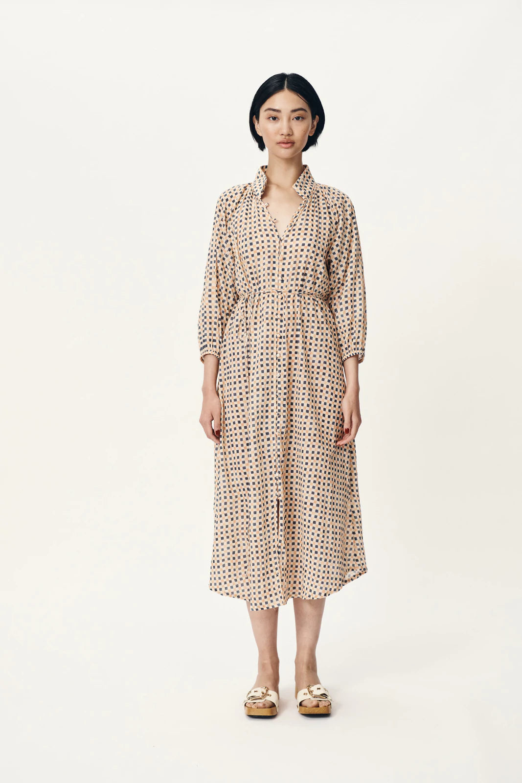 Rowie the Label - Amy Organic Midi Dress, Jasper - Worn For Good