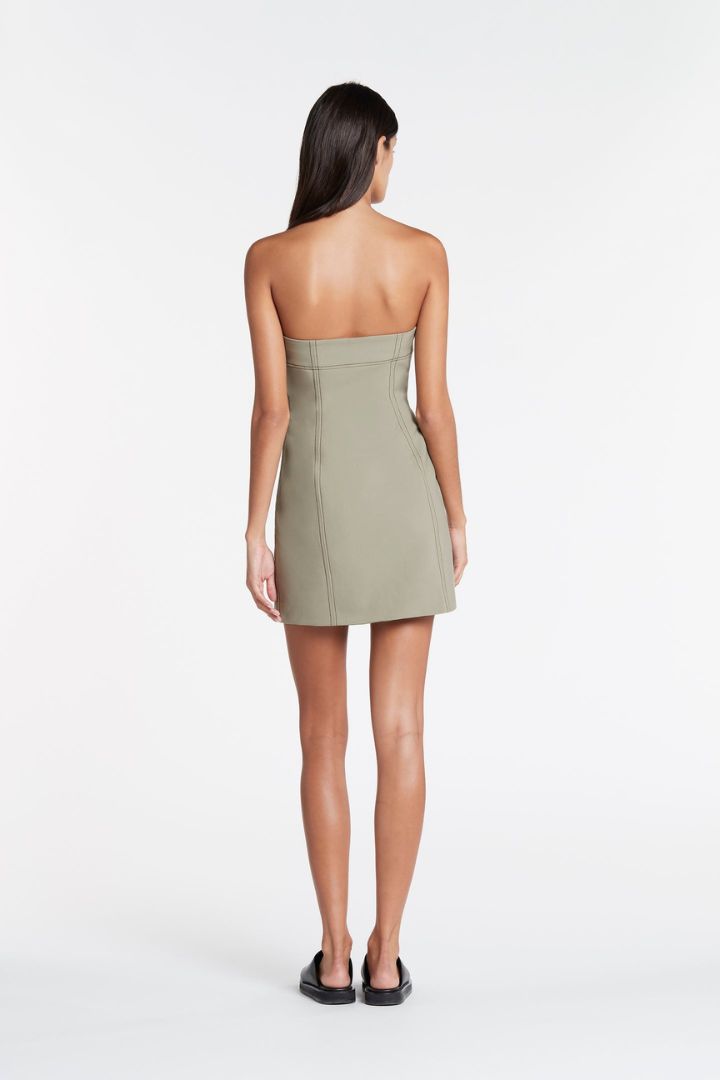 SIR. 	- Adrien Structured Mini Dress in Sage