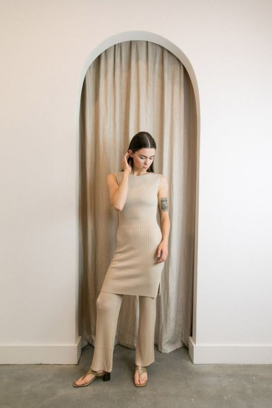 St Agni - Enzo Knit Pants in Sand
