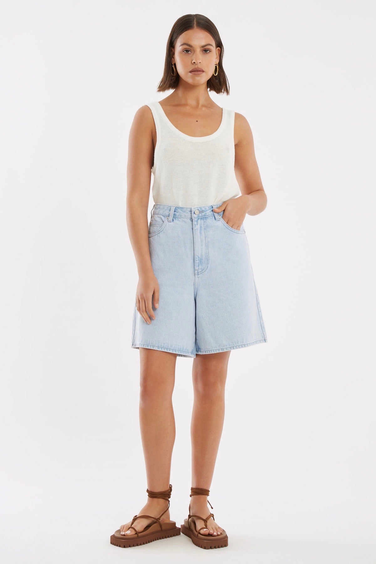 Zulu & Zephr - Denim Short, Washed Blue - Worn For Good
