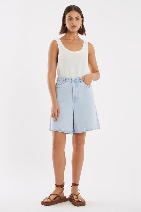 Zulu & Zephr - Denim Short, Washed Blue - Worn For Good