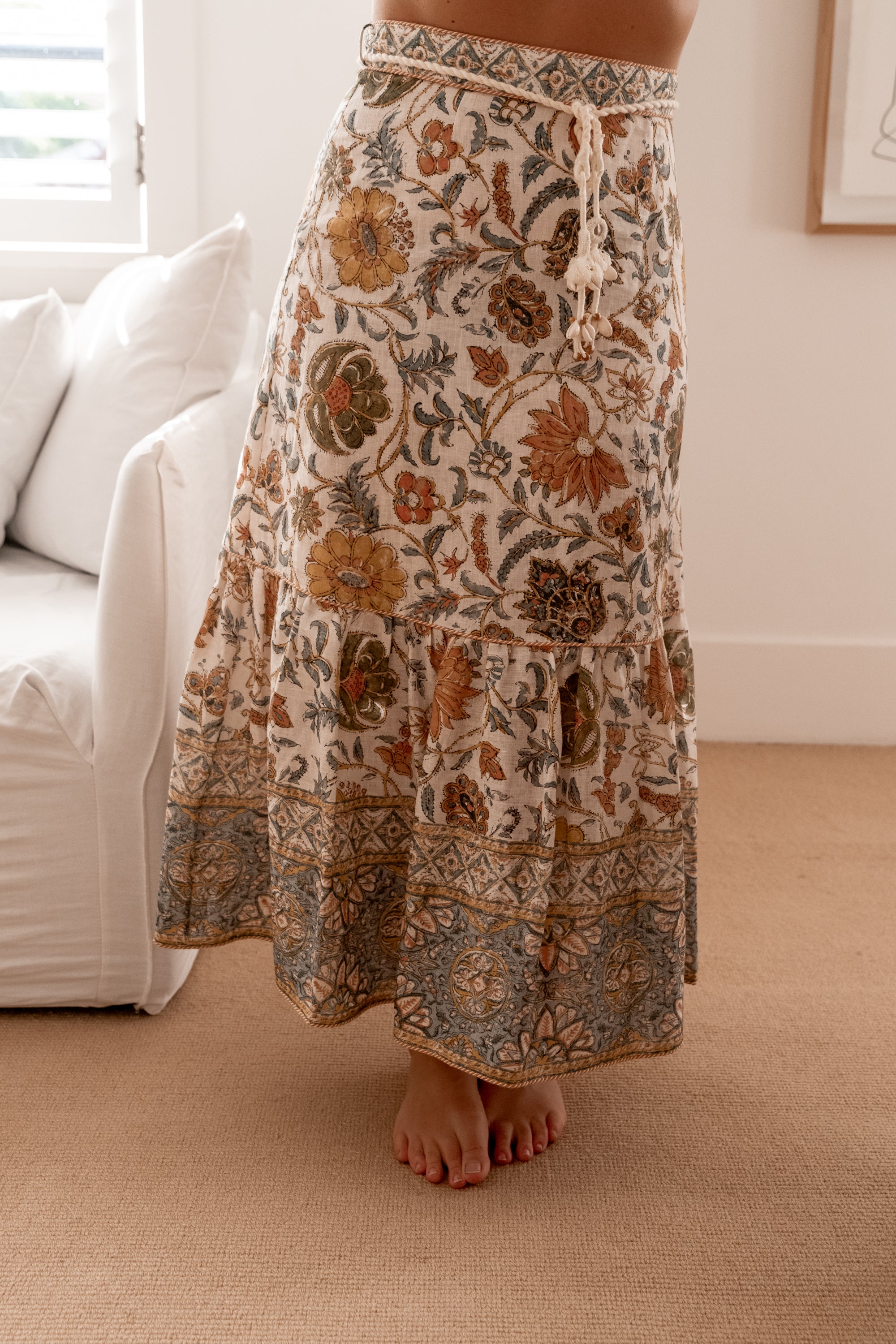 Zimmermann -  Edie Long Skirt, Floral - Worn For Good