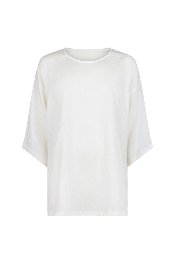 Zulu & Zephyr	- White Flax Linen Top