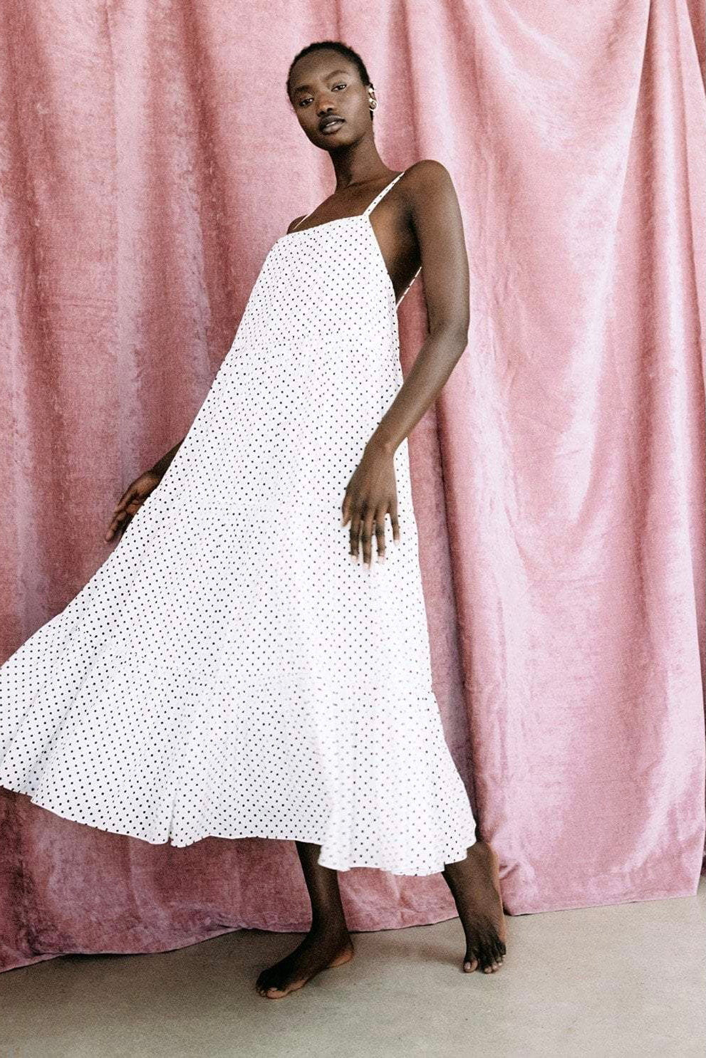 Peony - Biscotti Aftersun Dress, White - Worn For Good