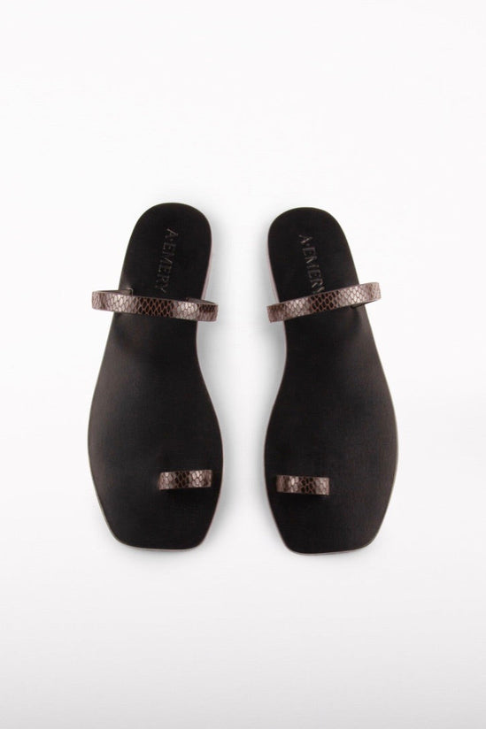 A.Emery - Kin Sandal, Mocha Snake - Worn For Good