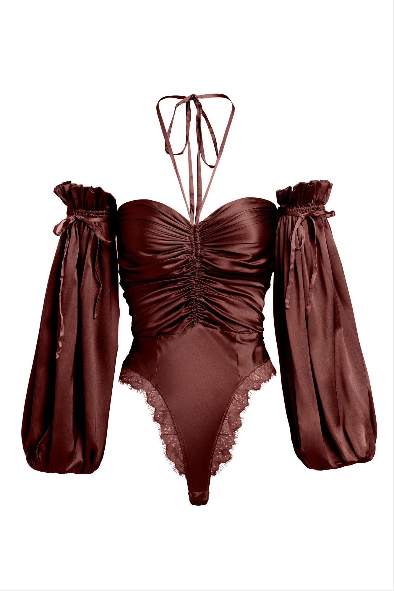 Sleeping with Jacques - Bronte Bodysuit, Chocolate - Worn For Good