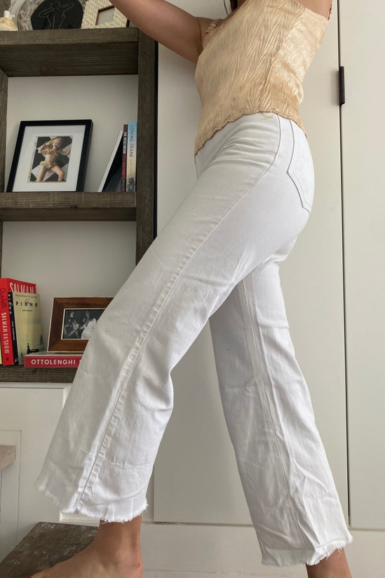 Rachel Comey White Wide Leg Denim Jean