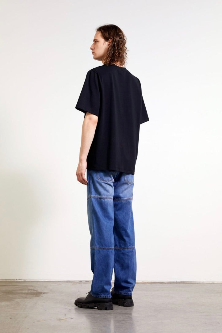 Wynn Hamlyn - Zipper T Shirt, Black - Worn For Good