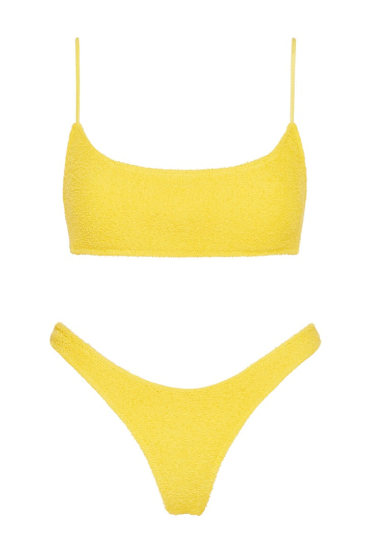 Triangl - Mica Tuscan Terry, Yellow - Worn For Good